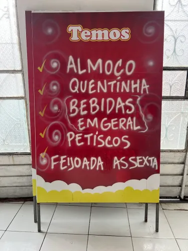 Placa de anúncio para restaurante 