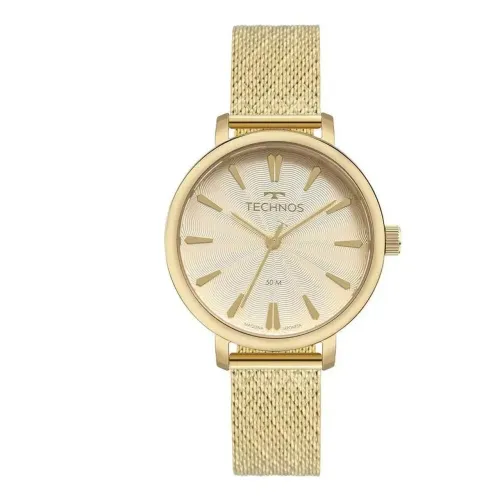 Relógio dourado feminino - Technos novo