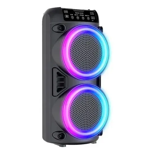 Caixa de som potente 100w com bluetooth rádio pendreve recarregável bivolt 