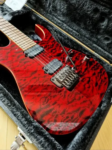 Ibanez RG92OQMZ Premium Red Desert - Assinada por Kiko Loureiro (Com video) + Hardcase