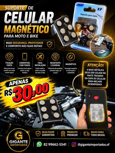 Suporte magnético 6 ímãs