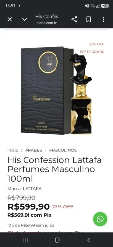 Perfume árabe importado original