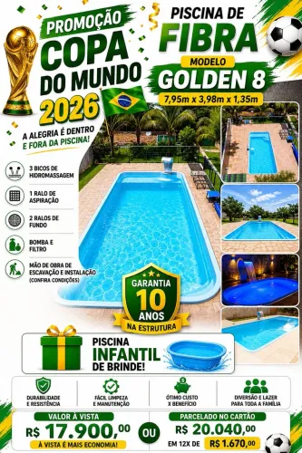 Piscina de fibra
