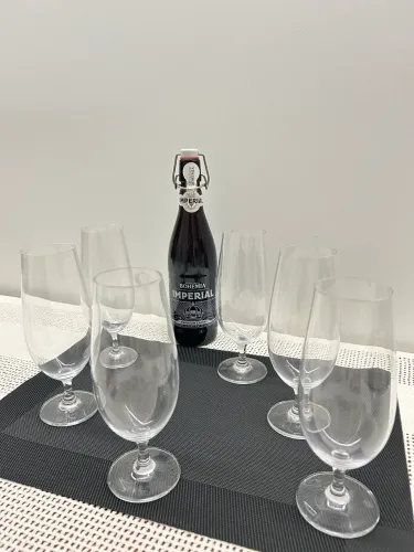 Jogo Taças Cerveja Cristal 380ml Bohemia 06 pçs