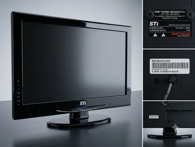 Monitor LED Semp Toshiba 21.5" Full HD STI - Funcionando Perfeitamente
