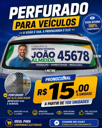 Adesivo Perfurado