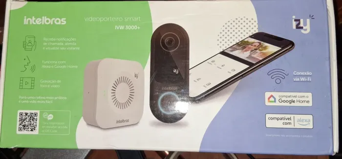 vídeo porteiro smart ivw 3000+ Intelbras com wi-fi 