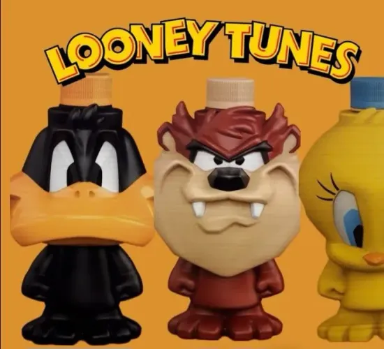 Garrafinhas looney tunes taz-mania piu piu e patolino