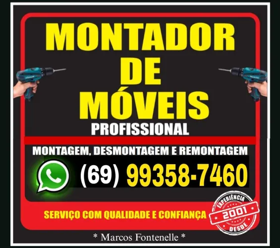 Montador de Móveis Profissionalismo Competência e Experiência Pra Melhor Atender Você