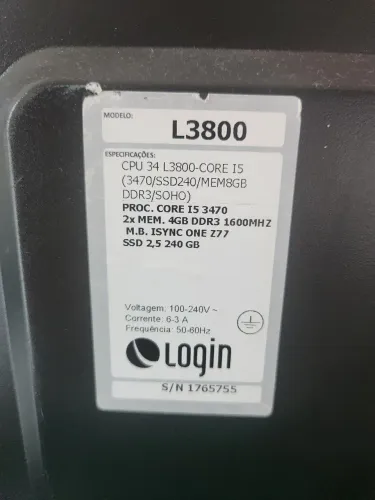 Computador login I5 completo SSD 240