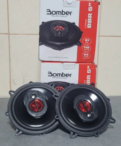 Par Alto Falantes Bomber BBR 5 Polegadas 110W RMS Som Carro NOVO