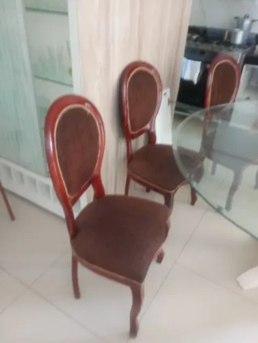 6 cadeiras para sala de jantar madeira maciça