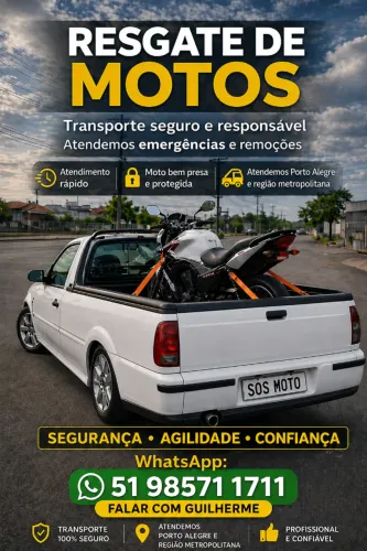 Socorro e Resgate de Motos 24h - Porto Alegre e Região