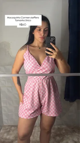 Macaquinho xadrez Carmen steffens