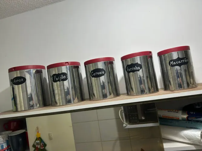 Potes de mantimentos Inox