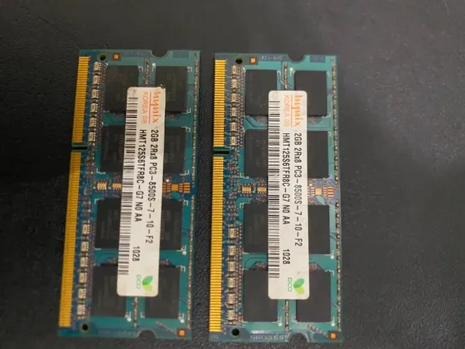 Memoria RAM 2GB DDR3 Notebook 2x