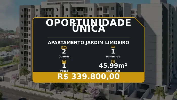 Oportunidade única: apartamento de 2 quartos no Jardim Limoeiro com lazer total!