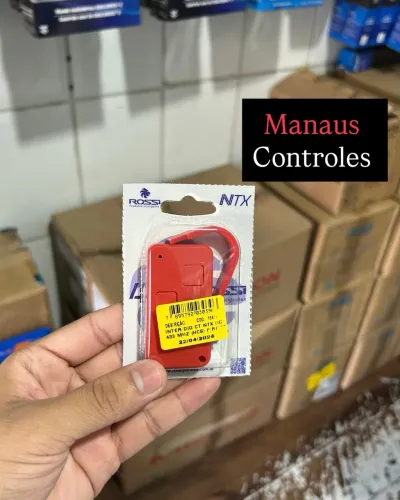 Controle Rossi NTX para Portão Eletrônico vermelho