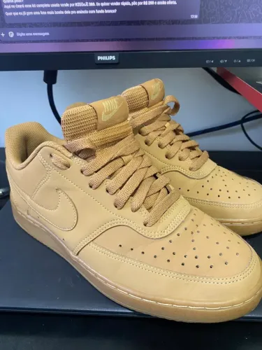 Tênis Nike Court Vision Low Wheat CD5463-200 Original - Tam 39