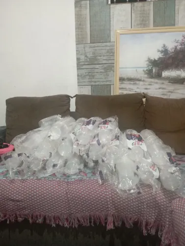 1000 Copos 400ml + 1000 Tampas Retas (Sem Furo) - Lacrado"