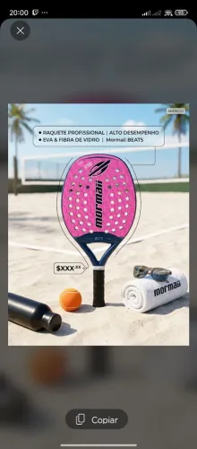 RAQUETE DE BEACH TÊNIS MORMAII - SEMI NOVA