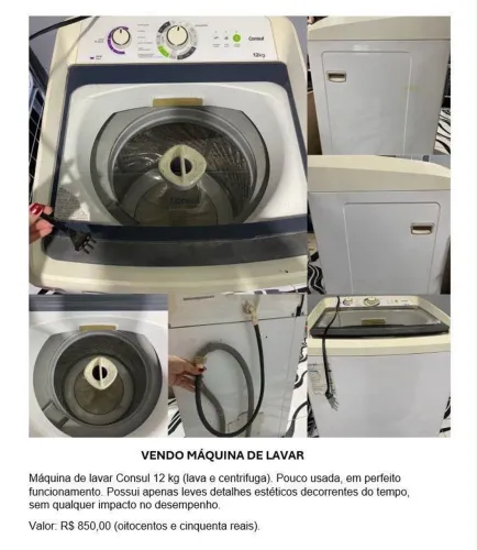 Máquina de lavar 12kg