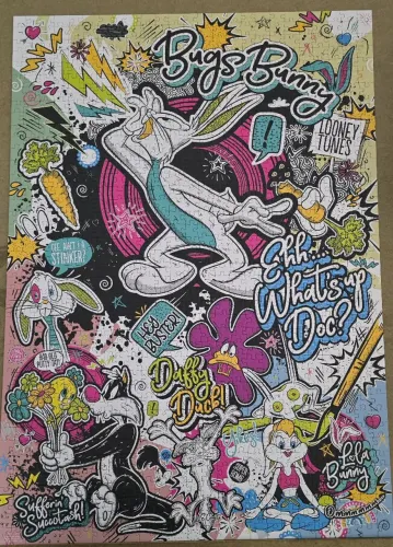 Quebra-cabeça 1000 peças importado Looney Tunes Trefl