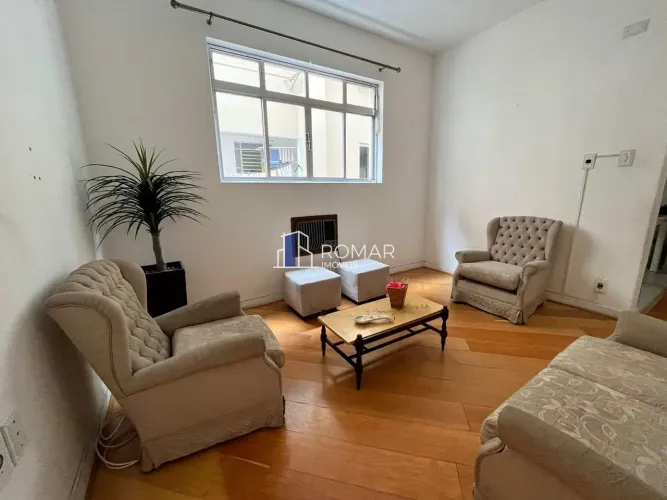 mobiliado com 1 quarto, Embaré, Santos, Cod: 1838