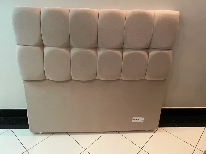 Cabeceira de cama casal ortobom linho