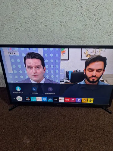 TV SMART SANSUNG TYZEM 32 POLEGADAS FUNCIONANDO PERFEITAMENTE SEM DETALHES ACEITO CARTÃO 