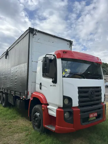 Caminhão VW 24.250 com Baú Sider 16 paletes
