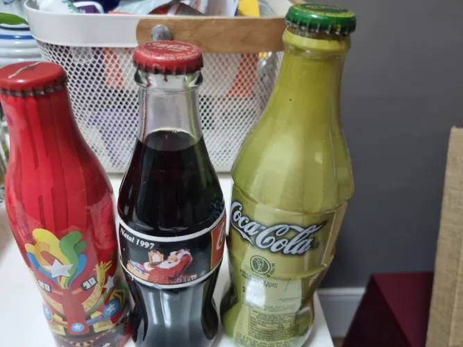 Garrafas antigas de coca cola