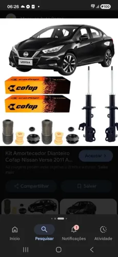Vendo kit amortecedor dianteiro completo versa marchi kinkis nissan 250 extra 