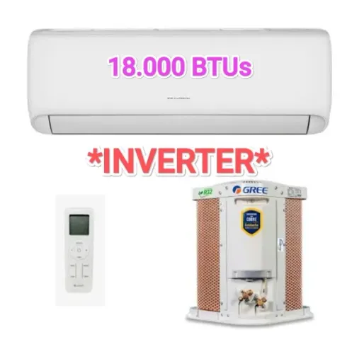 Ar Split Gree INVERTER 18000 BTUs + Nota + Garantia 
