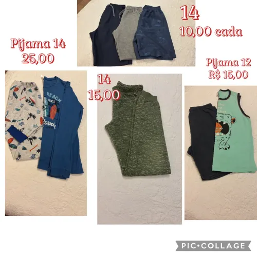 Roupas de menino 10,12,14,16