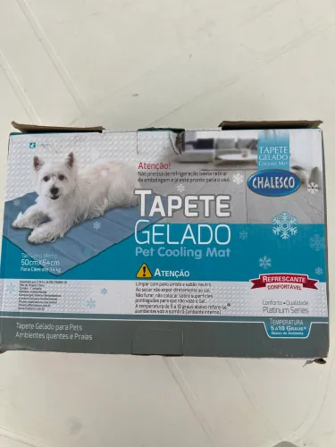 Tapete Gelado Chalesco para Cães 50x64cm até 34kg - Pet Cooling Mat