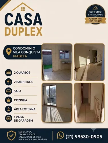 CASA DUPLEX PARA LOCAÇÃO