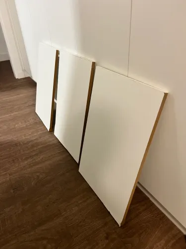 06 (seis) Prateleiras MDF brancas