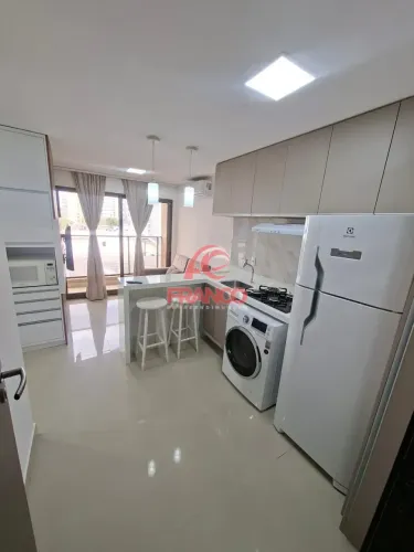 Ótima oportunidade de locação anual em Ponta Negra - Flat com varanda, vista mar e complet