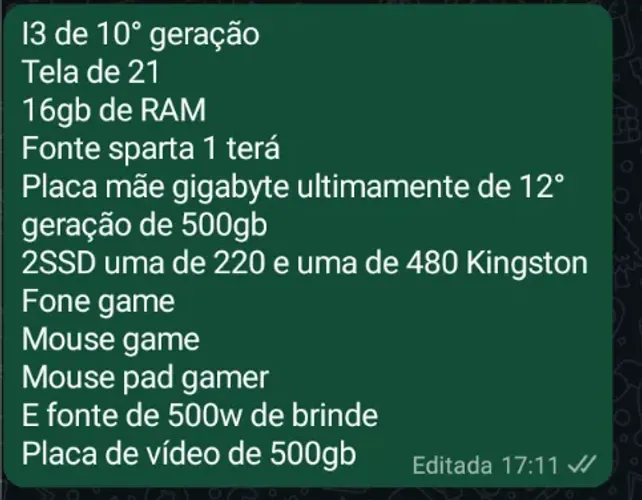 Vendo Pc gamer