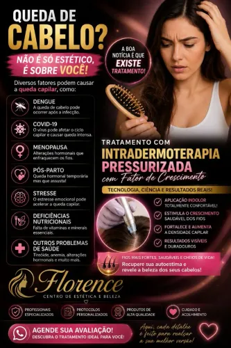 Queda de cabelo tem tratamento!