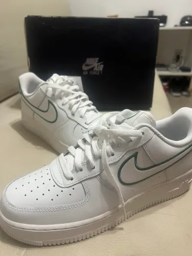 Nike air force 1 tam 42 edição limitada novas! brancas e verde vem com caixa, centro SP 