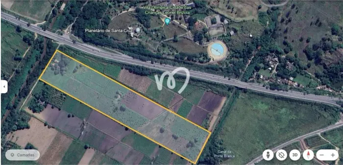 Excelente área livre na beira da BR 101 lado oposto Parque das crianças Cidade das Criança