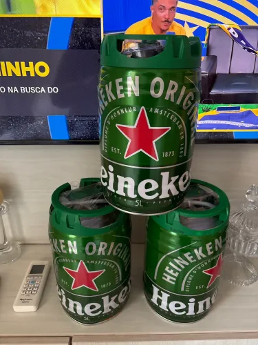 Kit três Barris  Heineken 5 l vazio