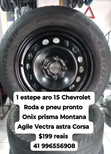 Roda estepe aro 15 Montana Agile Vectra astra Onix prisma celta Corsa Spin cobalt 