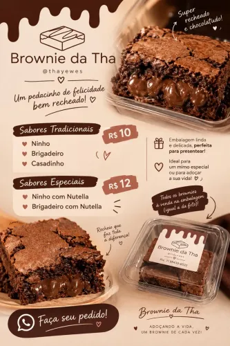 Brownie e Pudim