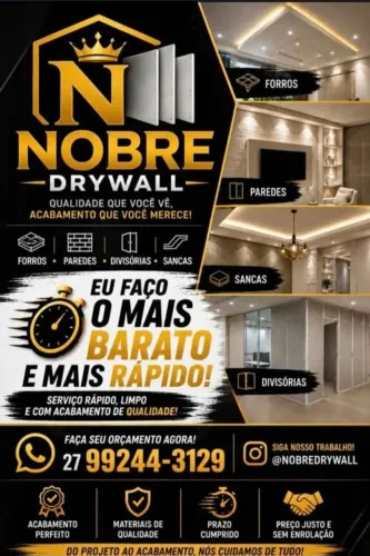 Fazemos drywall no precinho