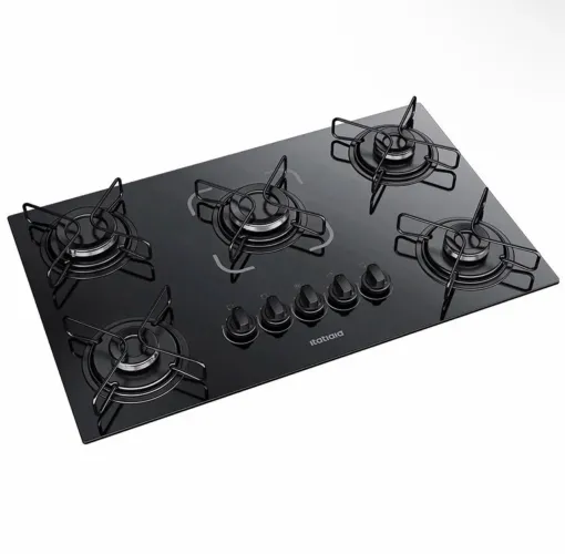 Cooktop itatiaia essencial 5 bocas vidro preto