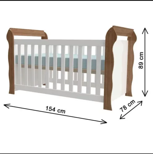 Berço que vira cama novo (aceito crédito)