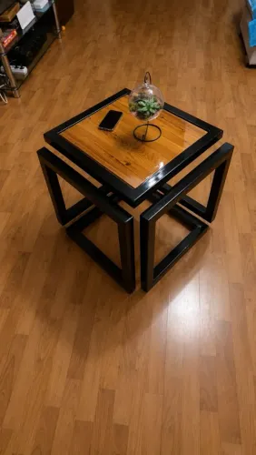 Mesa de Centro Cubo Industrial